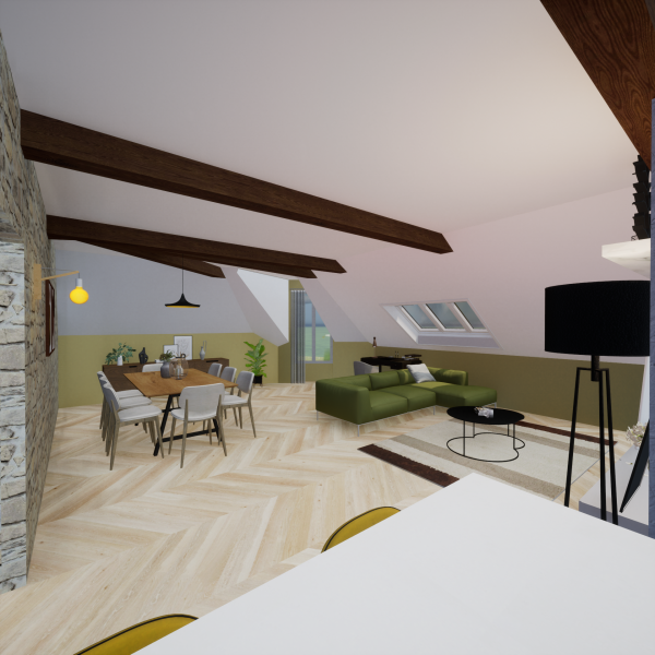 Création d'un appartement sous combles à Redon
